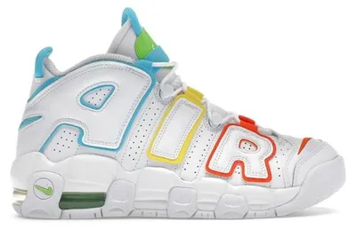 Produktbild von Nike Air More Uptempo White Multi-Color (GS) - EU 39