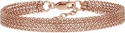 Produktbild von ELLI Damen Armband feine Gliederkette fünffach gegliedert mit Verlängerung