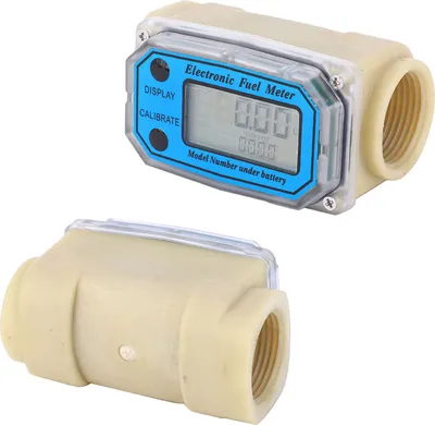 Image de Mini Digital Turbine Flowmeter Diesel Fuel Flow Meter 10?90L/min 1" BSPT
