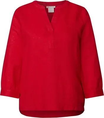 Produktbild von SOL_Splitneck blouse UNI 16278 glory red Größe 36