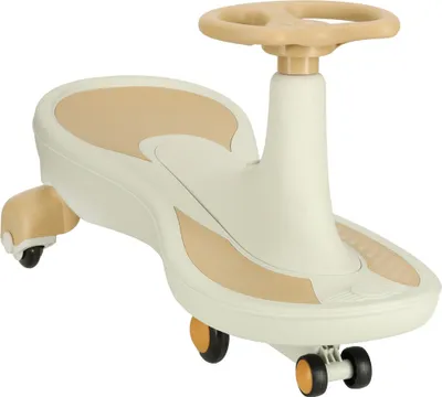 Image de Vélo à roues lumineuses LED Swing Fix S4 avec musique, 76 cm, blanc et or, max. 100 kg
