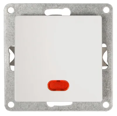 Obrázok produktu pre Schalter McPower ''Cup'' 250V~/10A, UP, weiß mit Kontroll-Leuchte