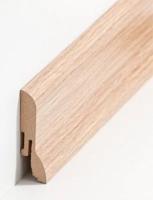 Produktbild von Sockelleiste MDF 20 x 60 x 2500 mm Eiche zum Kleben, Schrauben & Nageln MDF-Kern foliert Fußleiste by PROVISTON 12.5 Meter | 5 Stück