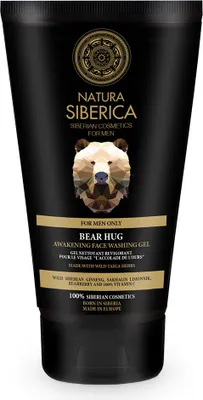 Image de Natura Siberica Men Gel lavant éveillant le visage Bear Hug, 150 ml