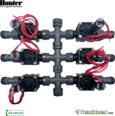 Image de Collecteur à 6 stations avec électrovanne Hunter PGV 24V