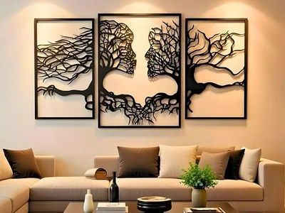 Immagine prodotto di Albero della vita, decorazione da parete 3D in legno – quadro per soggiorno o camera da letto