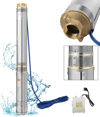 Obrázek produktu pro Izrielar studniční čerpadla Hlubinné studniční čerpadlo Ø110 mm Studniční čerpadlo z nerezové oceli s výkonem 1,1 kW a průtokem 4000 l/h, ponorné tlakové čerpadlo pro studniční skříň