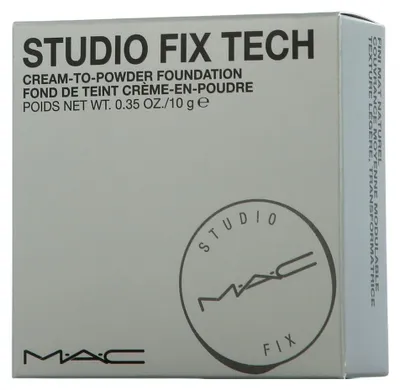 Produktbild von MAC Cosmetics Studio Tech Fix, Kompaktes Gehäuse, Puder, Zu Akne neigende Haut, Hautalterung, Mischhaut, Anspruchsvolle Haut, trockene Haut, Fahle Haut,..., Feuchtigkeitsspendend, Mittel, Neutral/Pfirsich