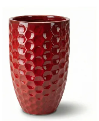 Zdjęcie produktu dla Doniczka ceramiczna Provencelia MEROVEE Tropikalna czerwień, Ø23 cm x H35 cm, mrozoodporna