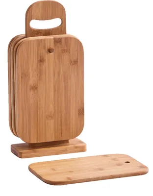 Produktbild von Zeller Brettchenständer, 7-tlg., Bamboo  15x7x32