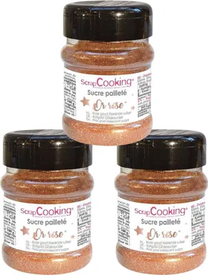 Produktbild von Roségoldener Glitzerzucker 480 g