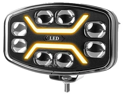 Obrázek produktu pro LED světla pro denní svícení, vysoký jas, široká kompatibilita, 1 ks bílo-jantarové DRL