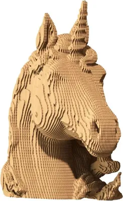Produktbild von CARTONIC Unicorn 3D Bastelset aus Karton ? Einsteiger Modellbausatz