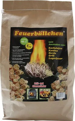Produktbild von Feuerbällchen Anzündwolle, Kaminanzünder, Ofenanzünder, Anzünder Holz 4kg