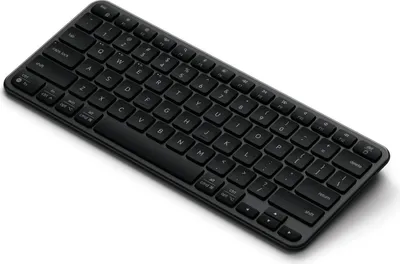 Produktbild von SATECHI Slim EX1 Kabellose Tastatur, Kompakte Bluetooth-Tastatur für Mac, Windows & Android QWERTY (Englisch), Space Schwarz