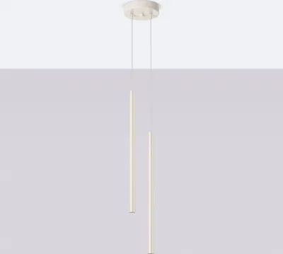 Produktbild von Pendelleuchte PASTELO 2 beige 2xG9 8W Stahl 104x15x15cm Sollux Lighting