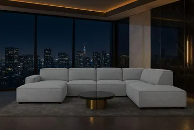 Produktbild von Kaiser Möbel Ecksofa Cursal V, Stoff Artico, Cement, Rechts