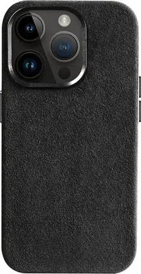Image de Cyoo Housse en microfibre (similaire à l'alcantara) iPhone 16 Pro Max Noir