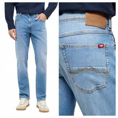 Produktbild von Mustang | Washington Straight Jeans Herrenhose Blau W34 L30