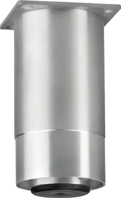 Produktbild von Dekorfuß Fuß ø 60 mm, Länge 160 mm, Aluminium matt geschliffen/glanz