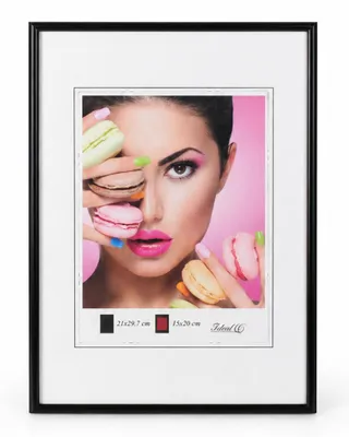 Produktbild von 2er 3er 5er Pack Photo Style Set Bilderrahmen Wanddeko Collage Poster Kunststoff Rahmen - Farbe: Schwarz | Format: 21x29,7 DIN A4 | Pack: 5