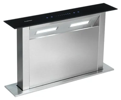 Obrázek produktu pro Klarstein Downdraft digestoř, výsuvná digestoř, tichá digestoř s filtrem, digestoř 60 cm, digestoř s odsáváním/recirkulací se 4 stupni, digestoř s 504 m³/h průtoku vzduchu