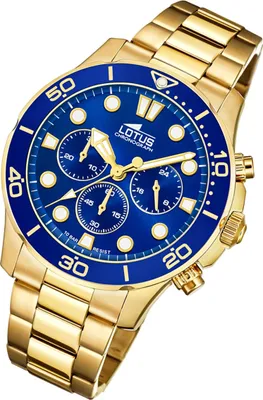 Produktbild von Lotus Herren Uhr Khrono Fashion 18758/1 Edelstahl Armbanduhr gold UL18758/1