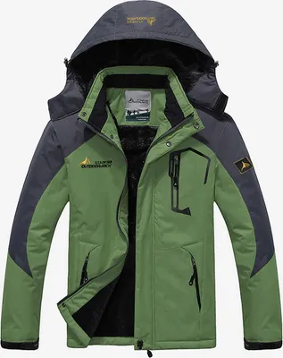 Outdoor Winterjacke Parka Herren Grün 4XL