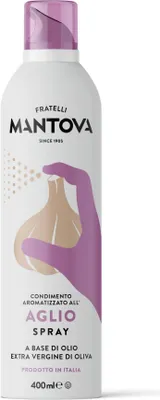 Produktbild von SPRAYLEGGERO Natives Olivenöl Extra Aromatisiert mit Knoblauch 400 ml - durch die Praktische Sprühflasche Können Sie bis zu 90 % des Öls Einsparen
