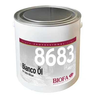Produktbild von BIOFA Bianco Öl 8683 0,375l für helle Hölzer