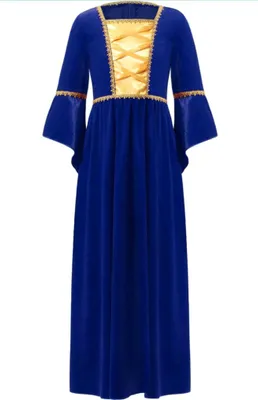 Produktbild von Viktorianisches Renaissance-Mädchenkleid in Größe 170-176 cm mit Trompetenärmeln - Vintage Prinzessin Festkleid für Halloween Cosplay Party Karneval