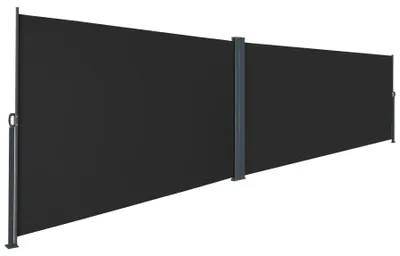 Produktbild von tectake® Doppel-Seitenmarkise 200 x 600 cm ausziehbar, mit Aufrollmechanismus