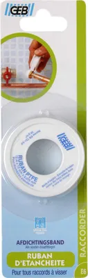 Zdjęcie produktu dla Taśma teflonowa grubość 0,075 x szerokość 12 mm x długość 12 m GEB