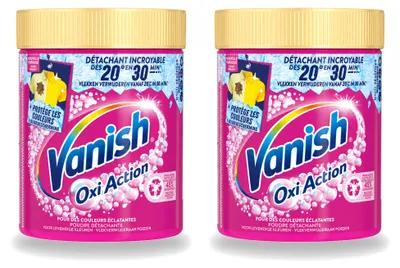 Produktbild von 2 x Vanish Oxi Action Waschbooster Pulver für Buntwäsche - 470 g - Vorteilspackung - 2 Stücke