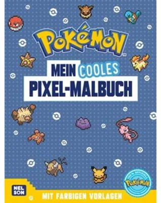 Immagine prodotto di Libro di attività Pokémon: Il mio fantastico libro da colorare a pixel
