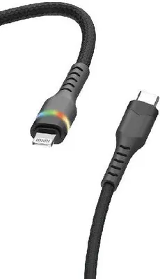 Produktbild von 1m Powerkabel Charge & Sync 27 W Typ-C/ Lightning Black (20838)