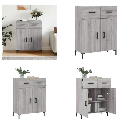 Produktbild von vidaXL Sideboard Grau Sonoma 69,5x34x90 cm Holzwerkstoff - Sideboard - Sideboards - Schrank - Lagerschrank