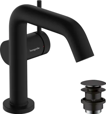 Immagine prodotto di hansgrohe Tecturis S robinetterie de lavabo monocommande 110 Fine CoolStart, EcoSmart+, avec vidage Push-Open, portée 130mm, 73320670, 73320670