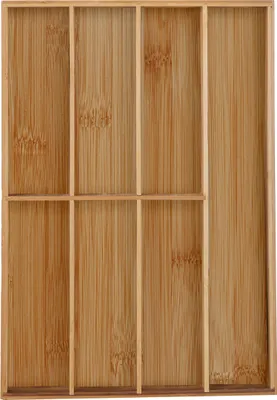 Produktbild von relaxdays Besteckkasten Bambus 7 Fächer
