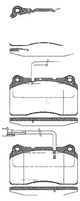 Produktbild von Bremsbelagsatz Scheiben 15,8 mm TRISCAN für u.a. ALFA ROMEO 159