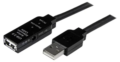 Productafbeelding van USB-kabel Startech USB2AAEXT10M, zwart