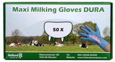 Productafbeelding van Dura Maxi Milking Gloves Dura 300mm Maat M 7-8