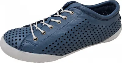 Zdjęcie produktu dla andrea conti Damskie sportowe sznurowane buty w kolorze niebieskim, rozmiar 39