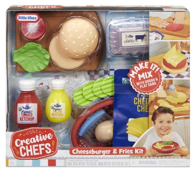 Produktbild von Little Tikes Kreative-köche-cheeseburger/pommes-set Mehrfarbig  Mehrfarbig One Size