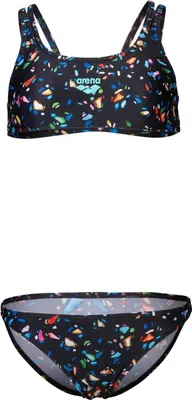 Produktbild von Girl's Arena Confetti Swimsuit Two Pieces Black Multi Black Multi 164