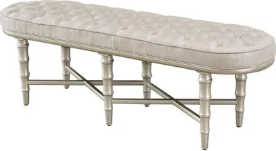 Immagine prodotto di Sgabello di design panca pouf poggiapiedi imbottito sgabello pouf 160x46cm