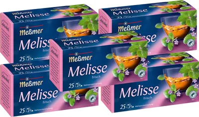 Produktbild von Meßmer Melissen Mischung mild und frischer Geschmack 50g 5er Pack
