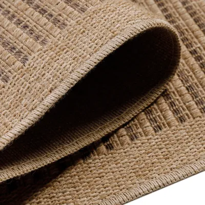 Zdjęcie produktu dla Homebyhome Dywan Wewn?trzny i Zewn?trzny P?askotkany Naturalny Wygl?d Sizal Wodoodporny Styl Skandynawski Boho, Rozmiar: 160x230 cm