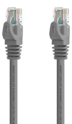 Zdjęcie produktu dla AISENS A145-0328, 3 m, Cat6a, U/UTP (UTP), RJ-45, RJ-45, Szary