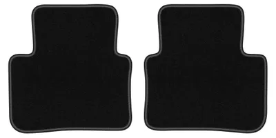 Image de Tapis arrière en moquette pour Peugeot 3008 III 2024- (Phev) – 2 pièces, noirs, sur mesure – Wielganizator LUX